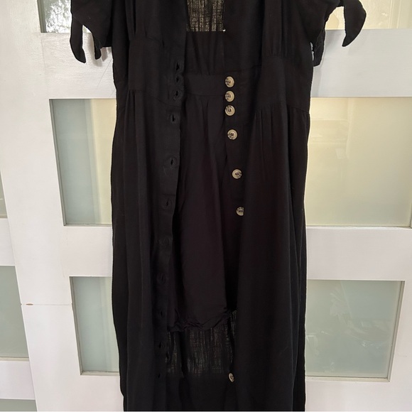 Buffalo David Bitton Mariposa V-Neck Button-Front Midi Dress Size L - Picture 6 of 6